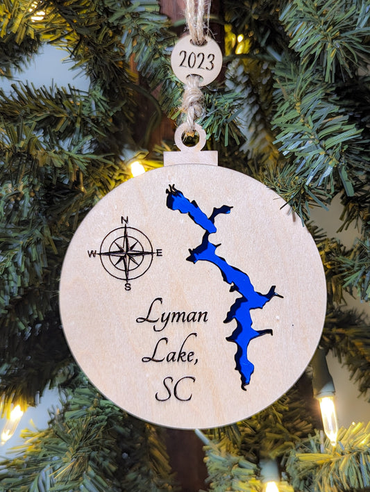 Upstate SC Lake Ornaments