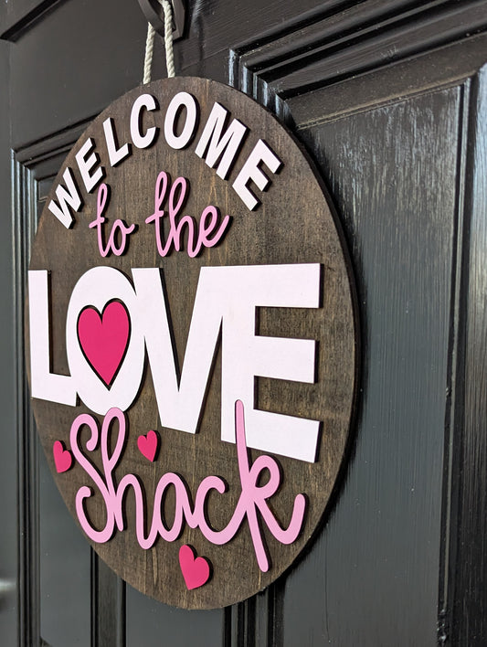 Love Shack Valentine's Day Door Hanger