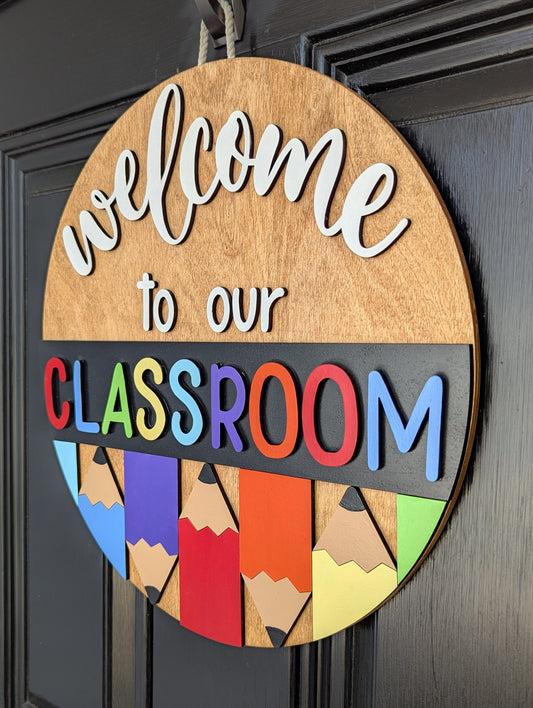 Welcome to Our Classroom Door Hanger