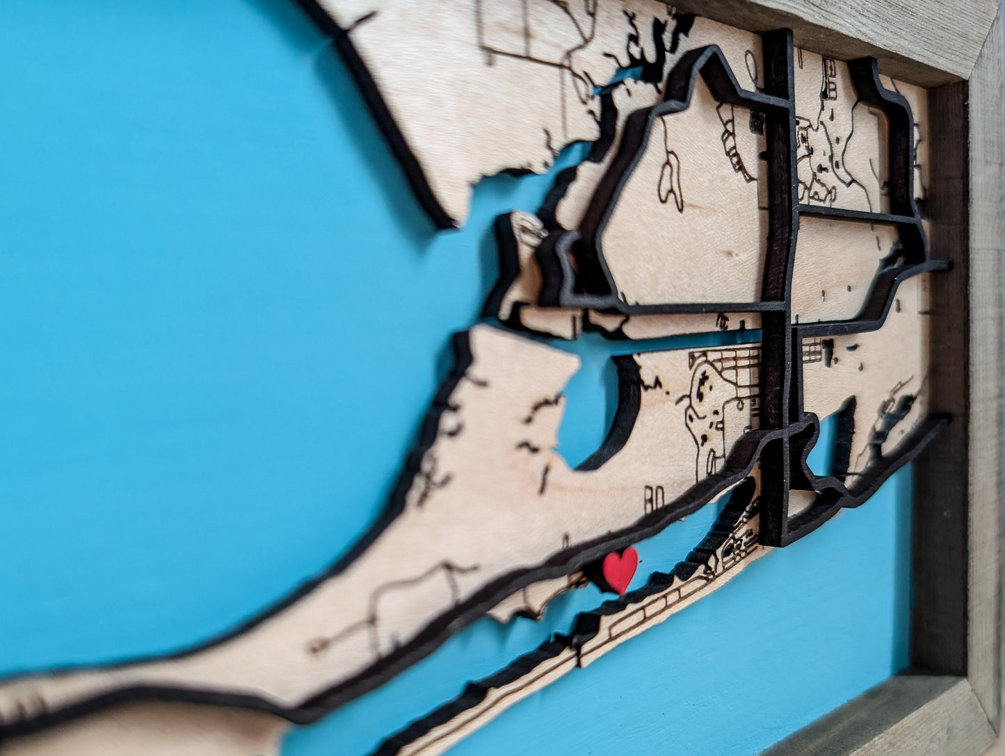 Custom Order - Framed City Map - Gulf Shores AL