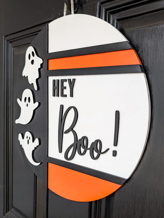 Hey Boo Door Hanger