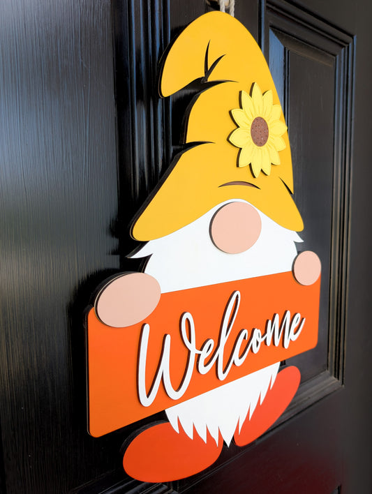 Fall Gnome Welcome Door Hanger