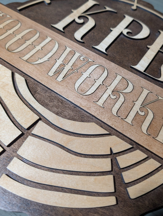 Custom Order - KPE Woodworking Market Sign