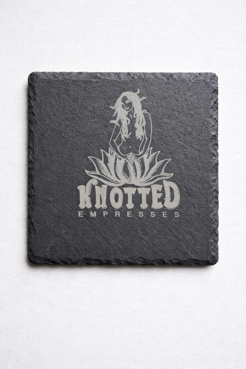 Custom Order - Slate Coasters "Knotted Empress"