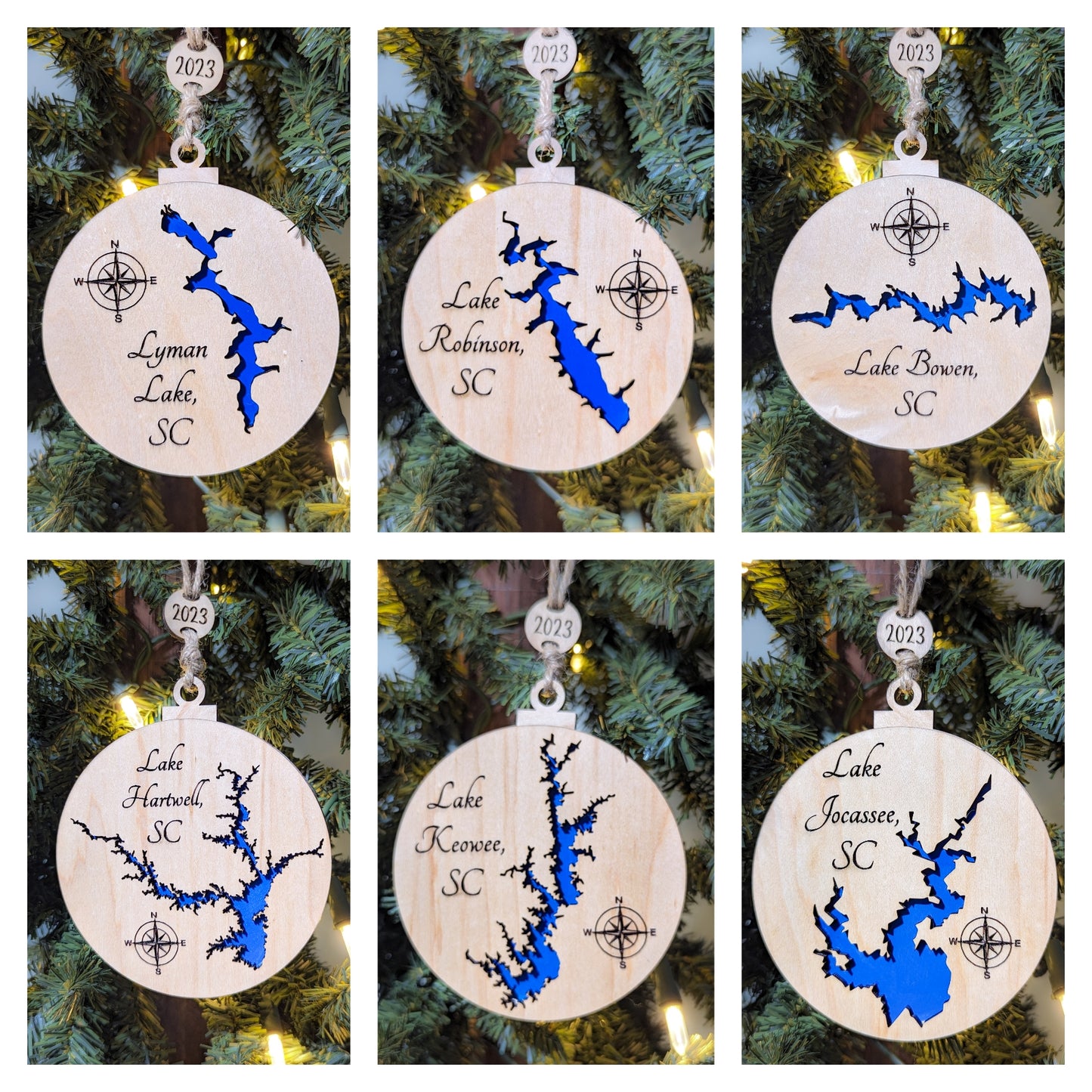 Upstate SC Lake Ornaments