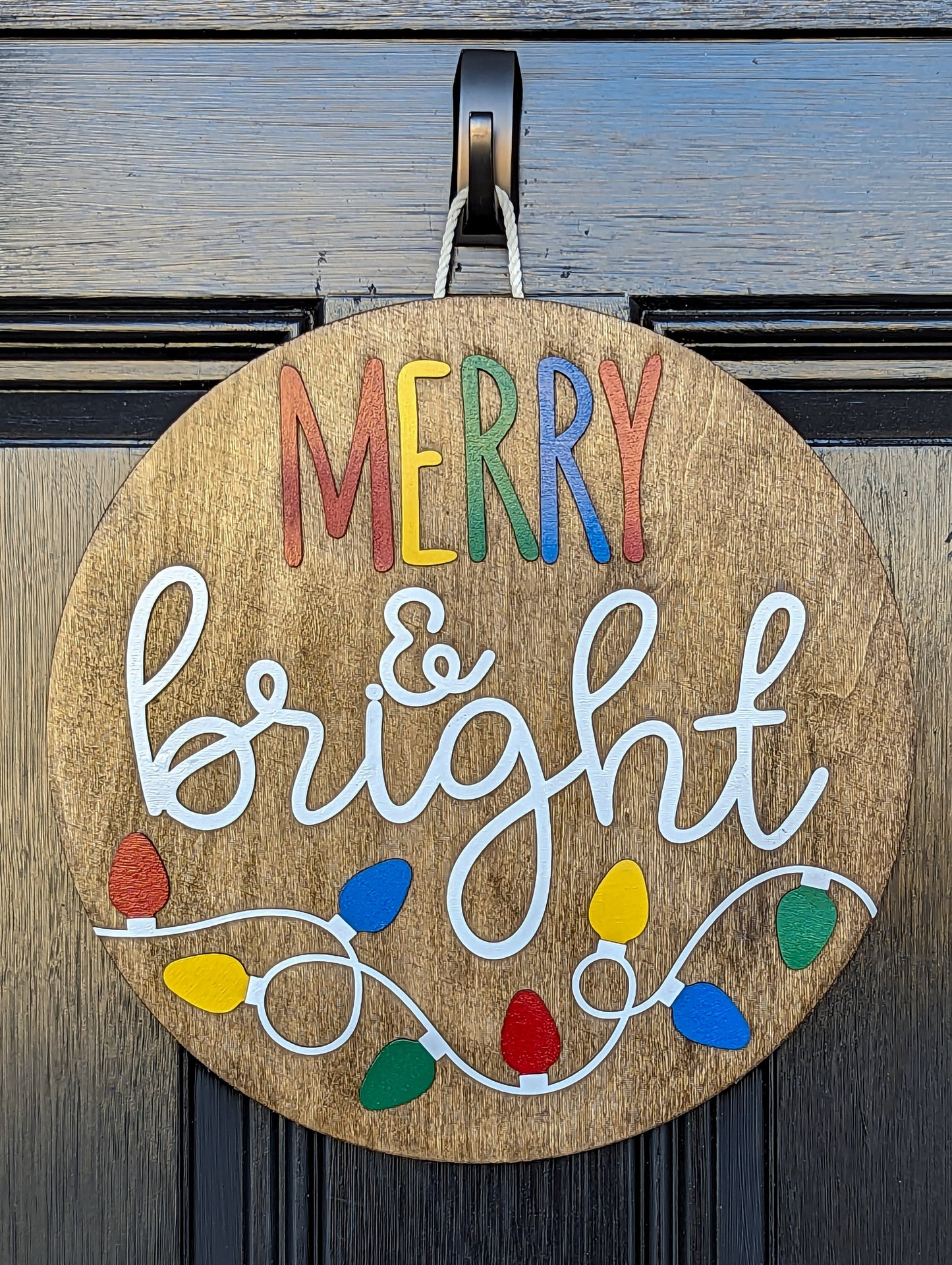 Merry & Bright Door Hanger