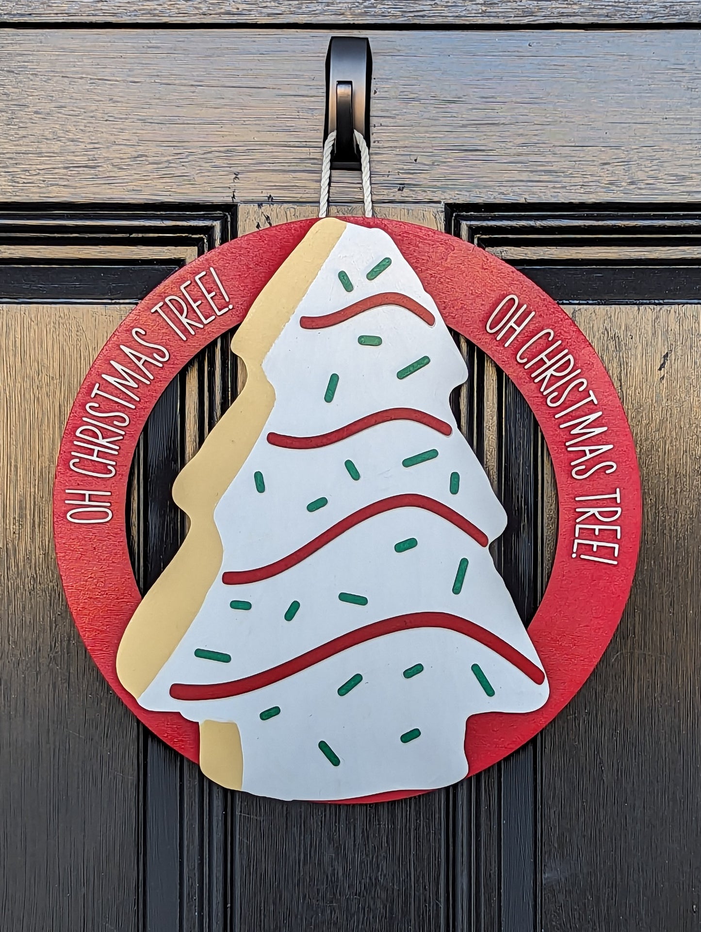 Christmas Tree Cake Door Hanger