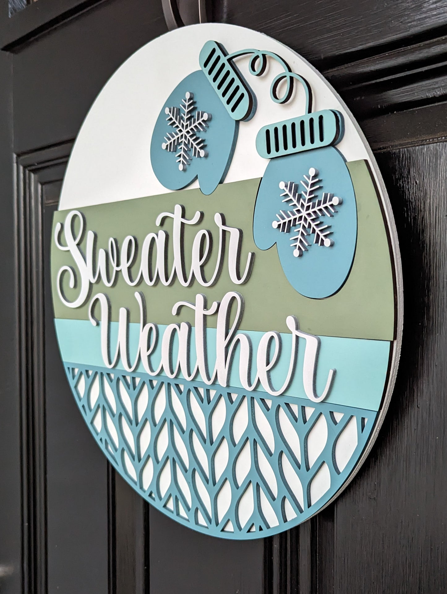 Sweater Weather Door Hanger