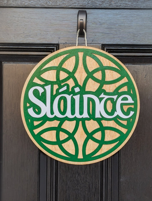 Slainte Celtic Door Hanger