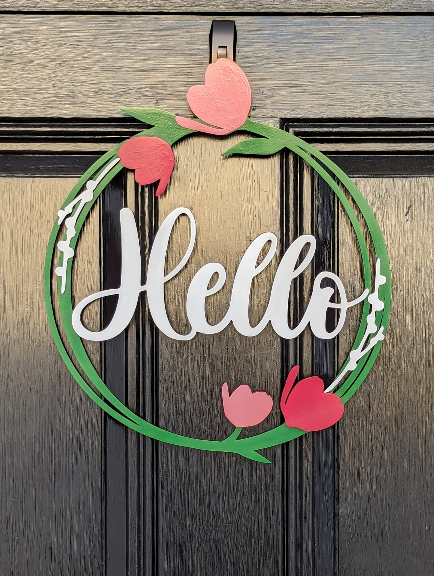 Tulip Hello Door Hanger