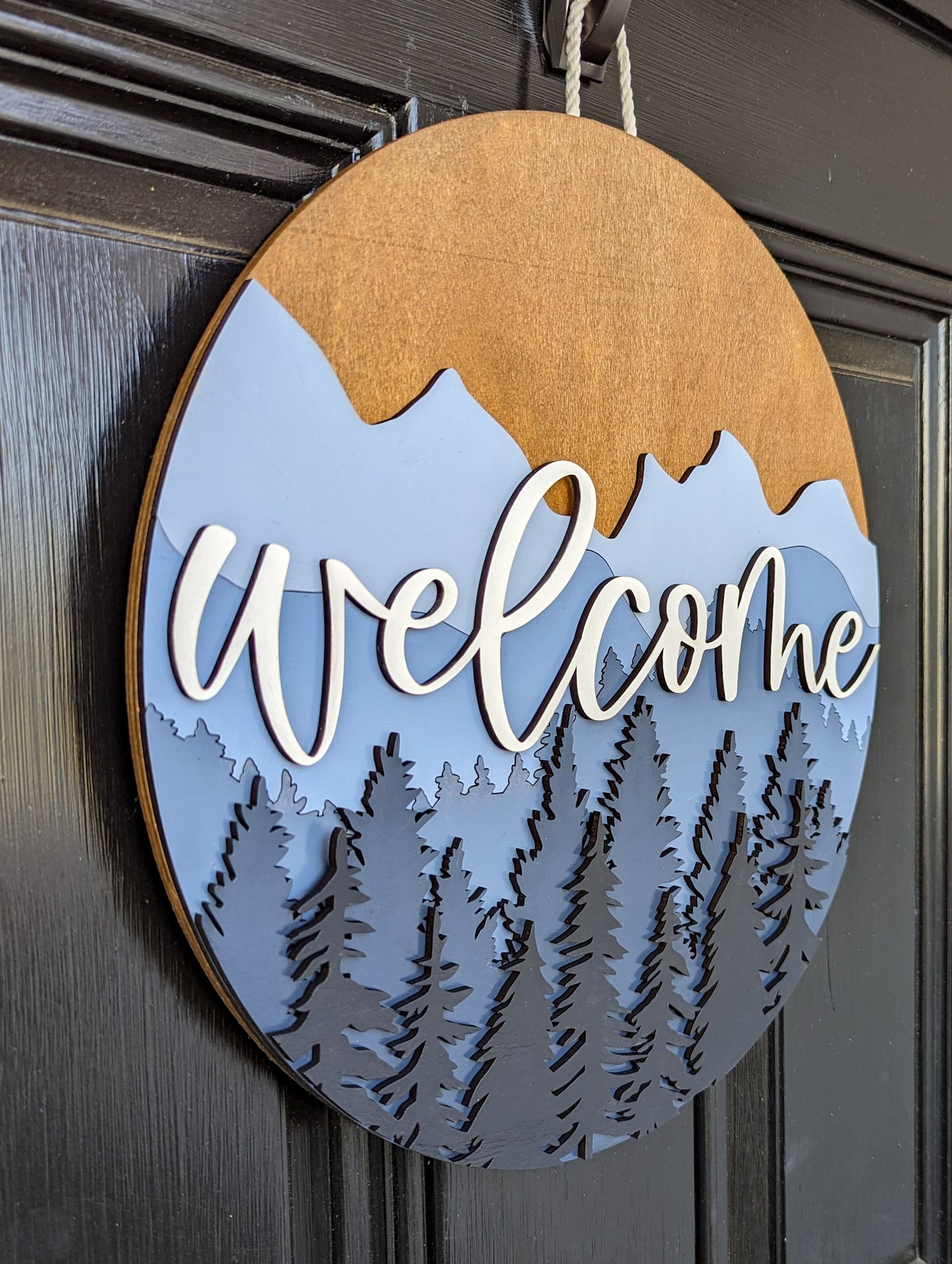 Mountain Welcome Door Hanger