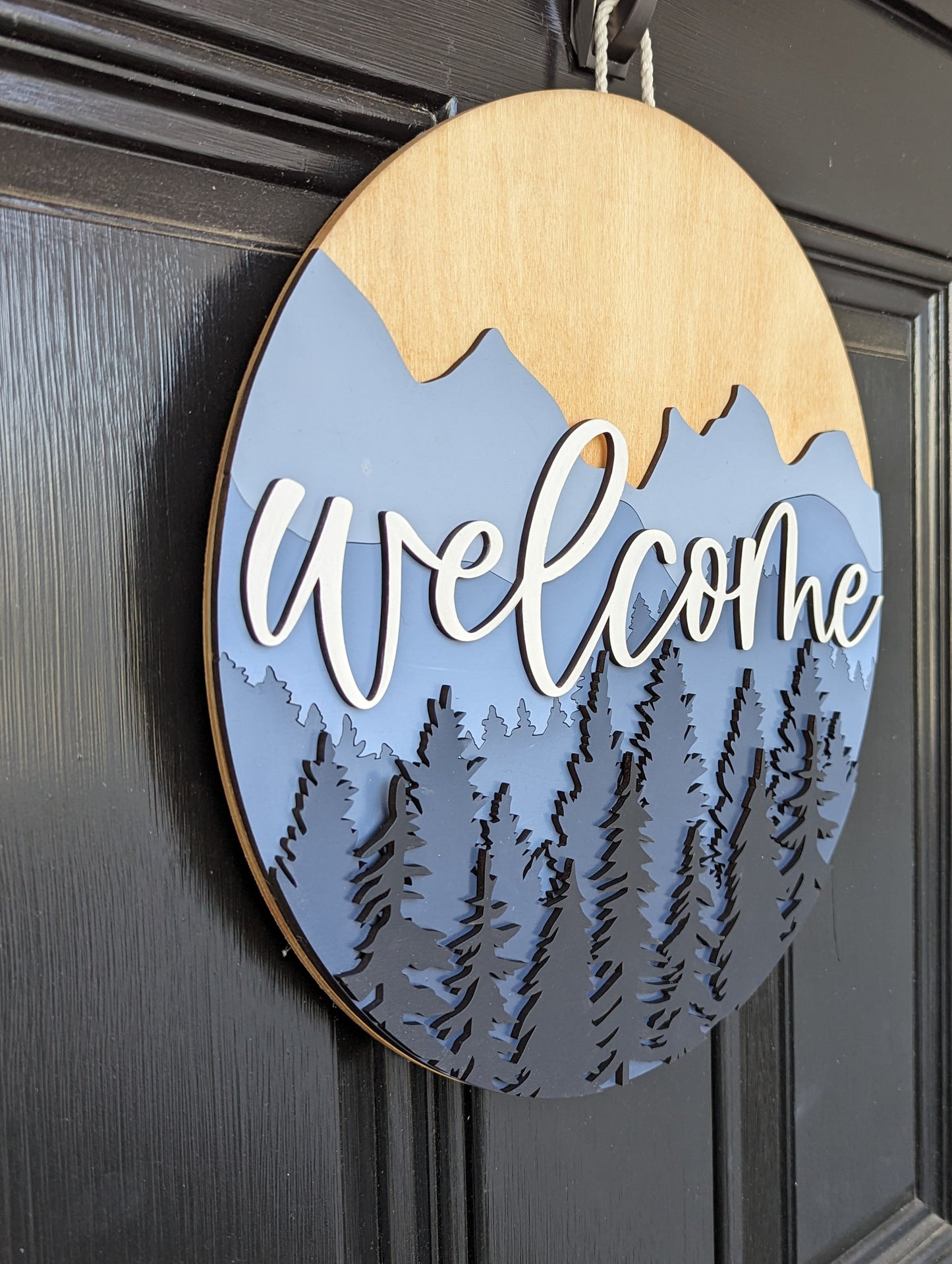 Mountain Welcome Door Hanger