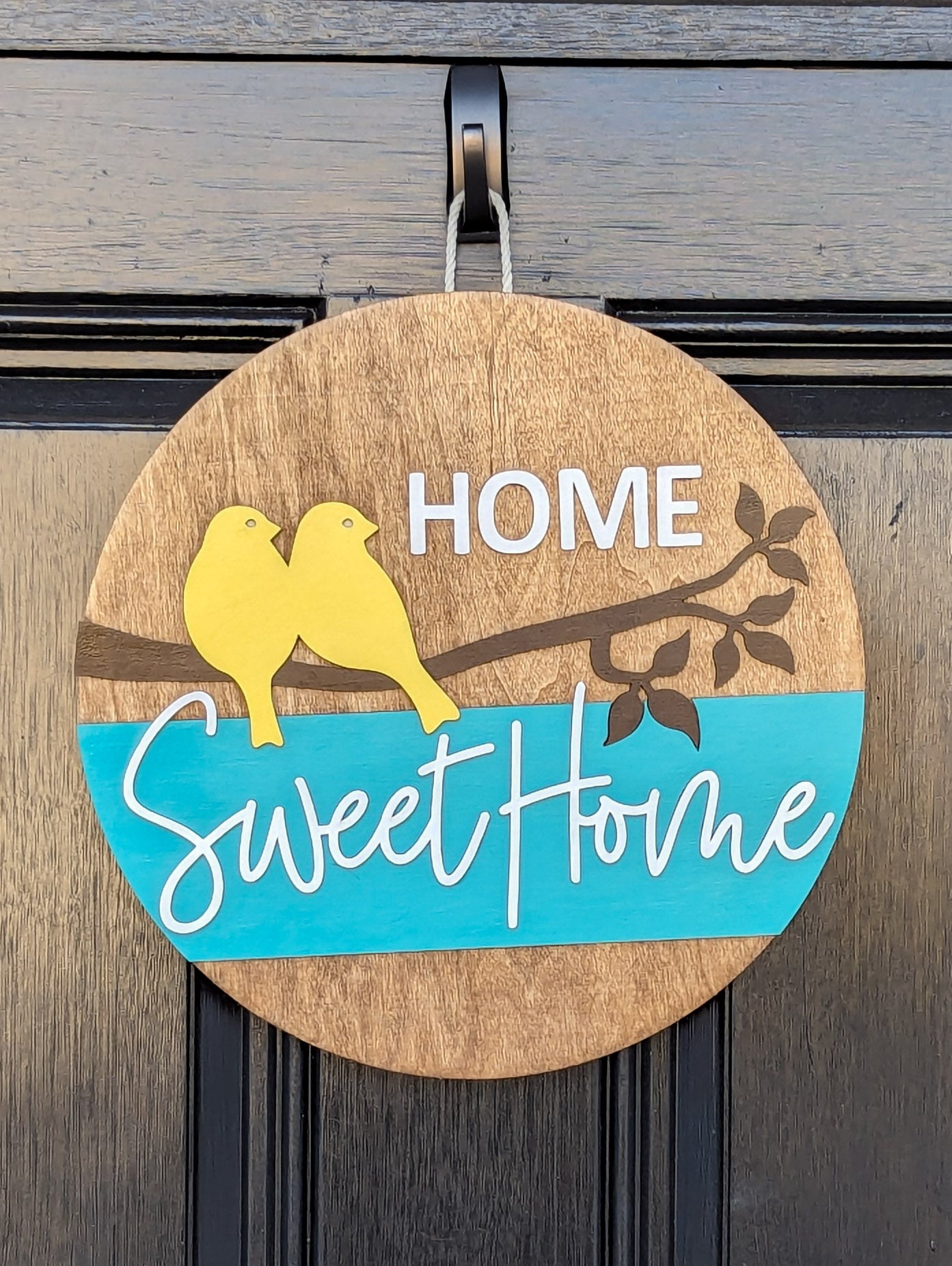 Home Sweet Birds on a Branch Door Hanger