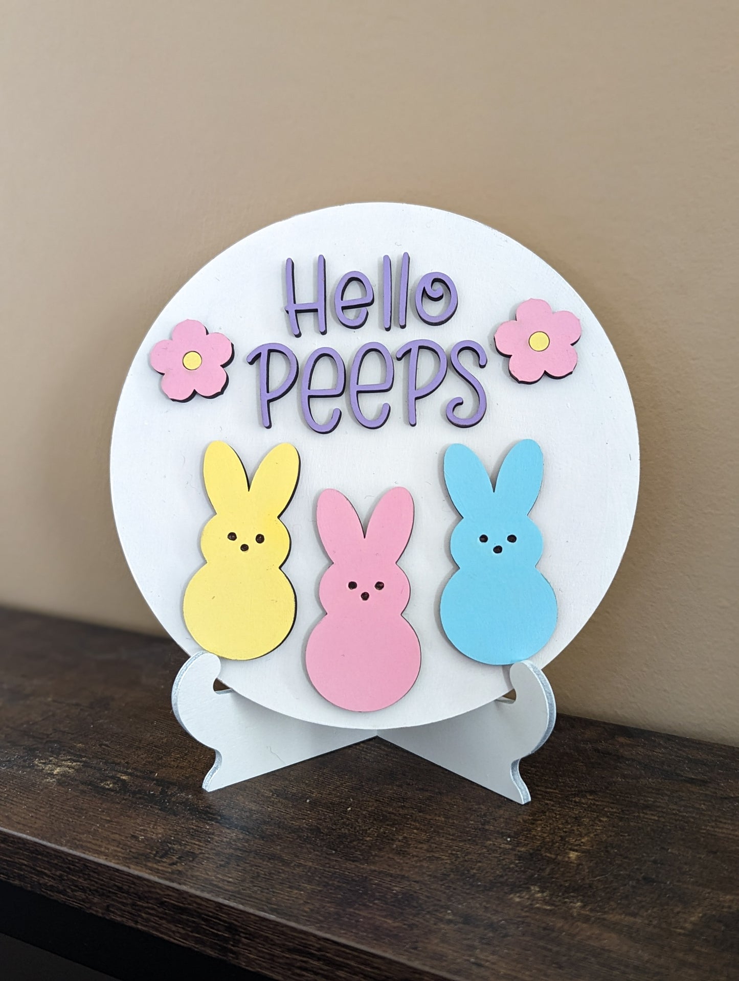 Mini Sign - Hello Peeps