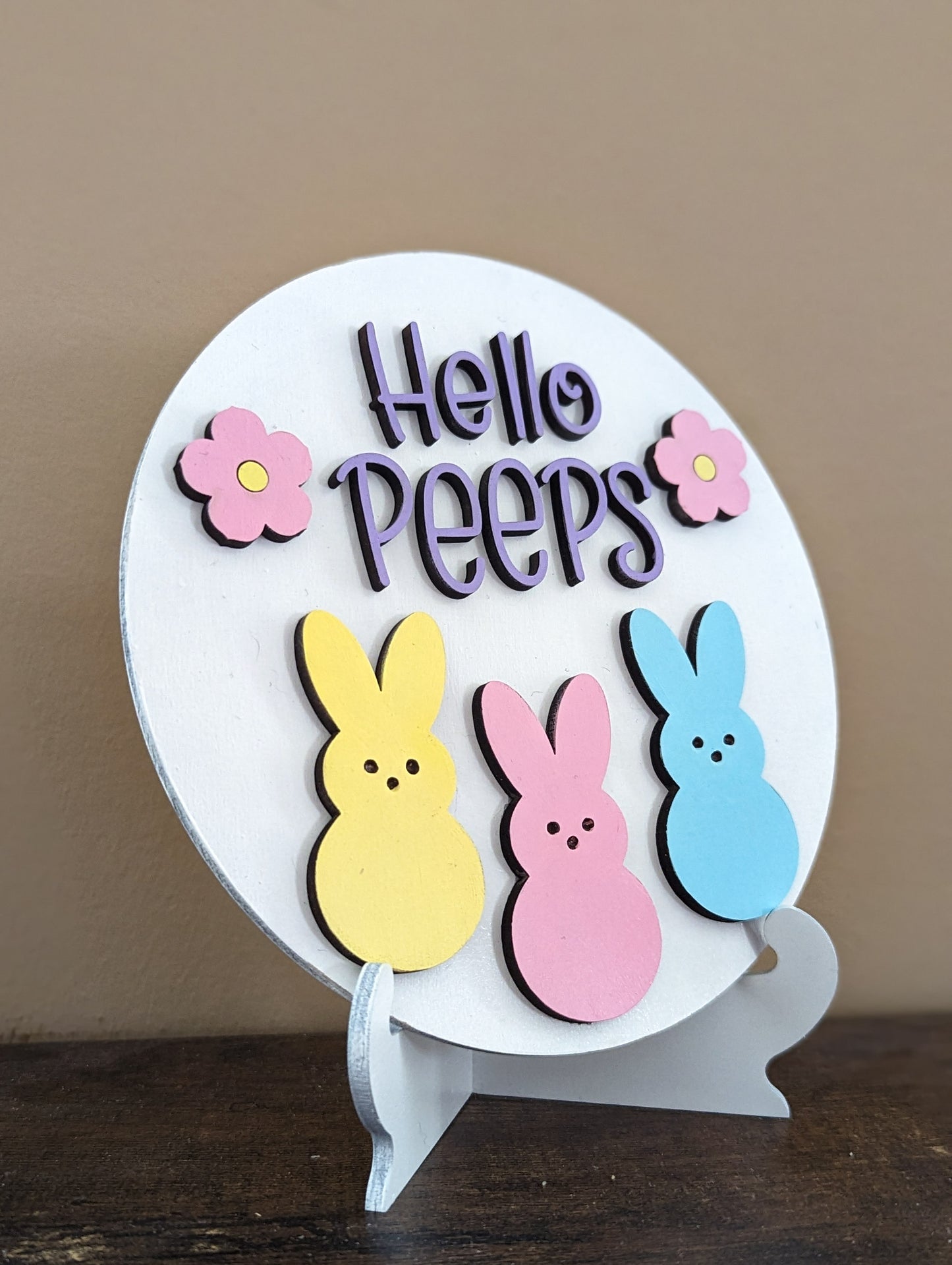 Mini Sign - Hello Peeps