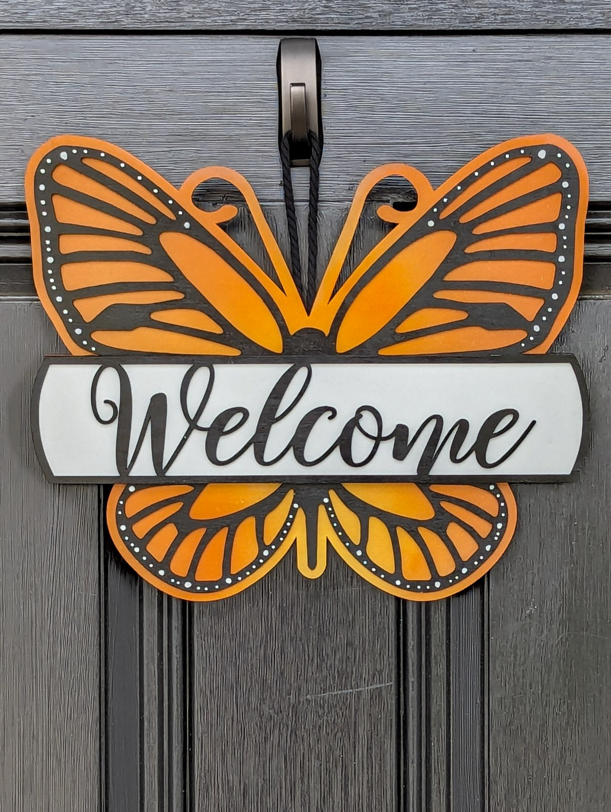 Butterfly Welcome Door Hanger