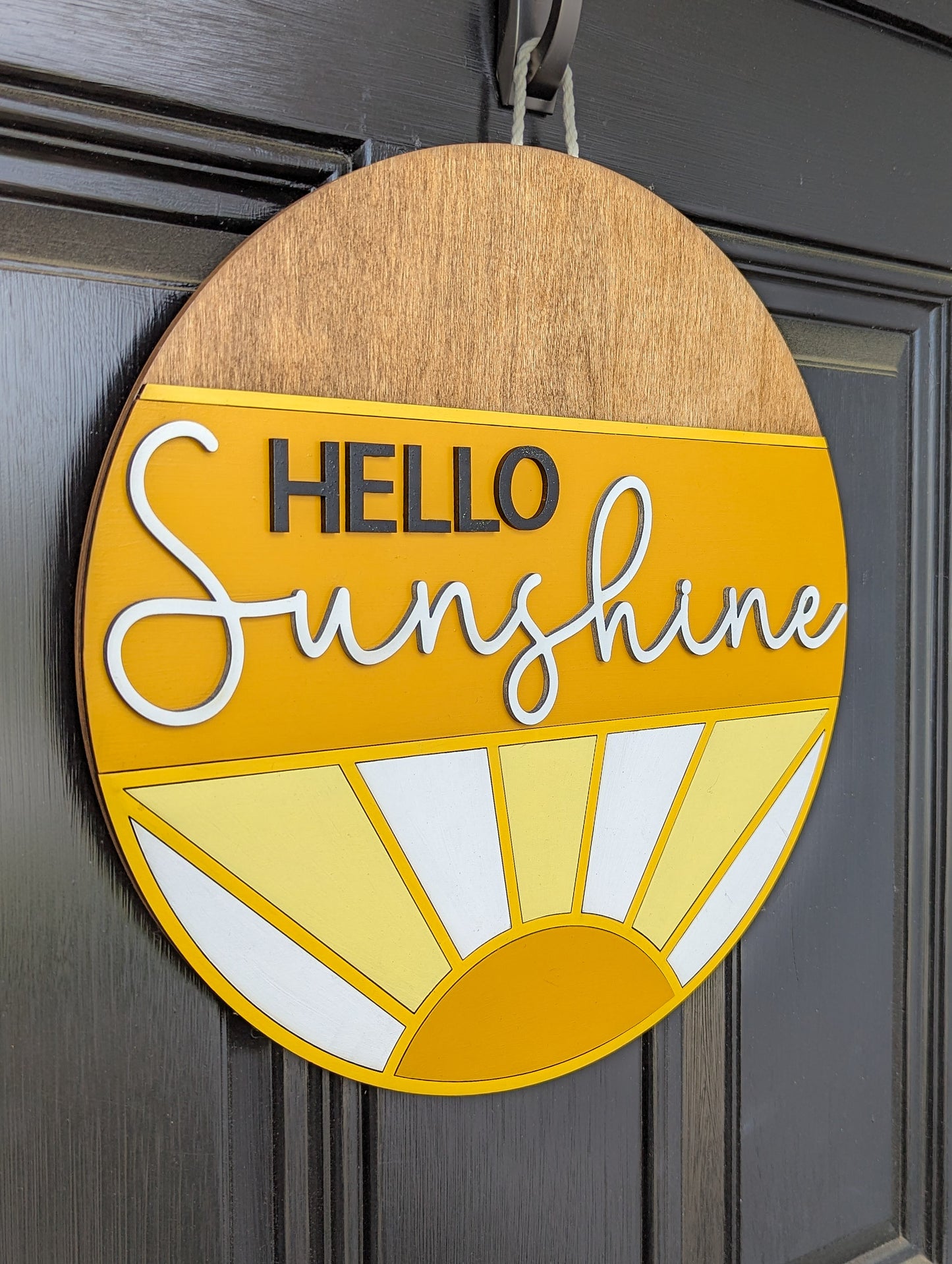 Hello Sunshine Rays Door Hanger