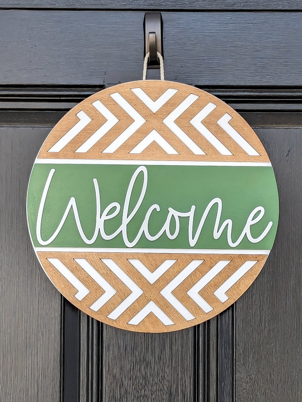 Geometric Welcome Door Hanger