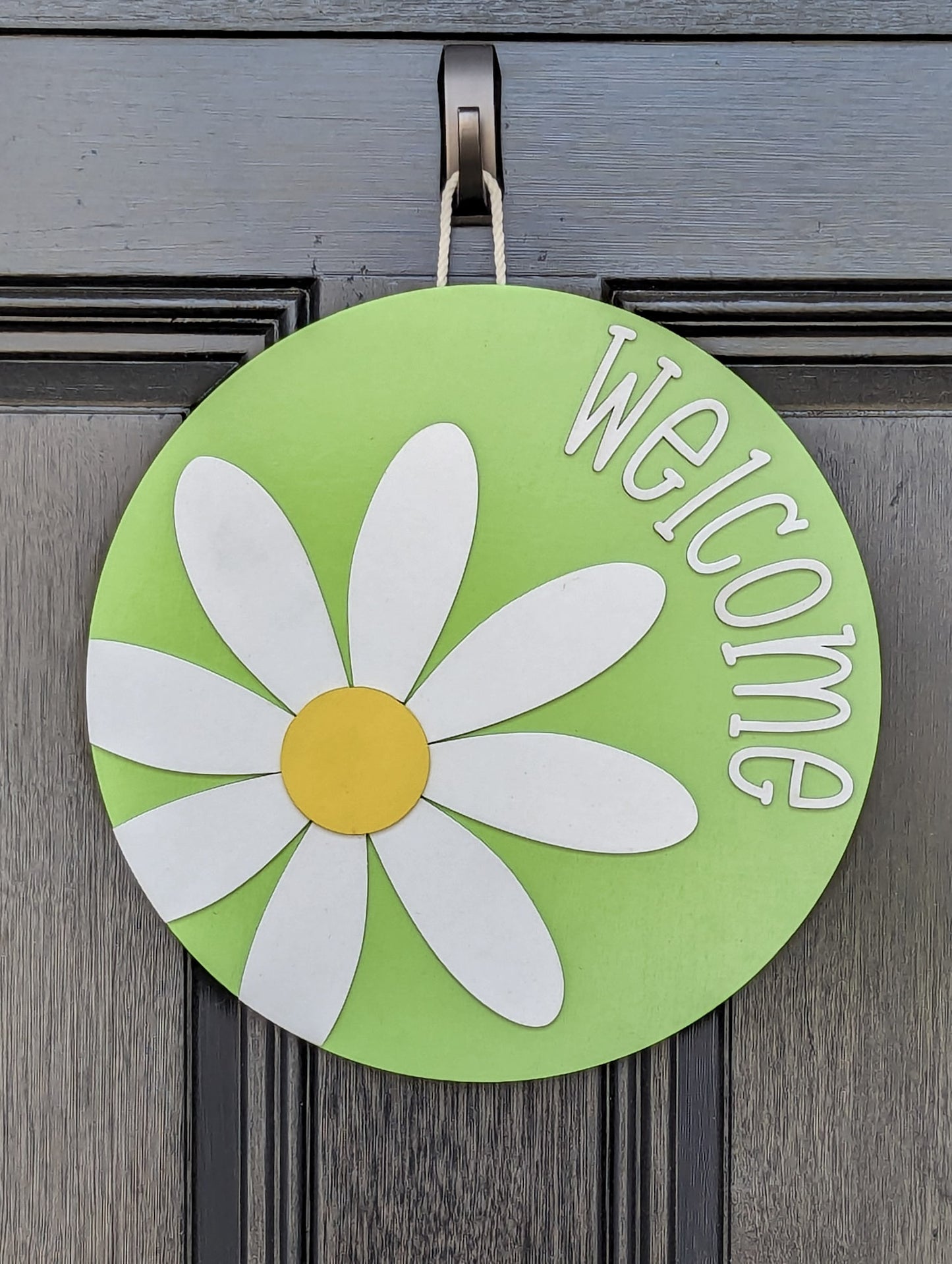 Daisy Welcome Door Hanger