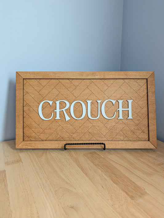 Custom Order - Sign with last name "Crouch"