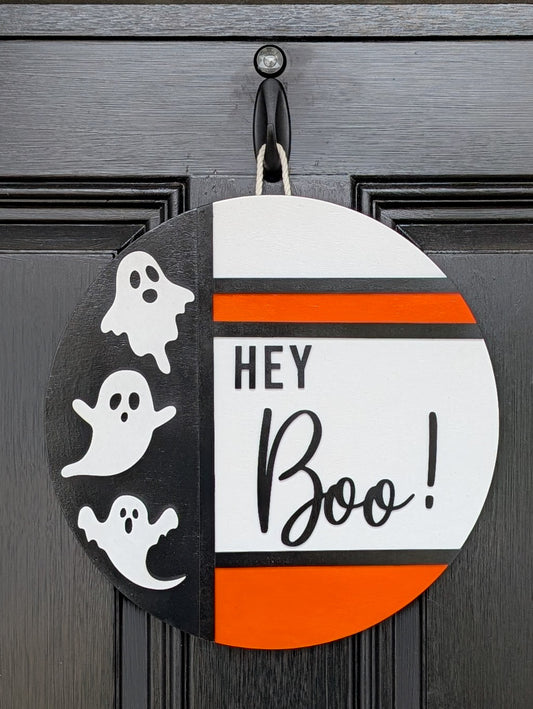 Hey Boo Door Hanger