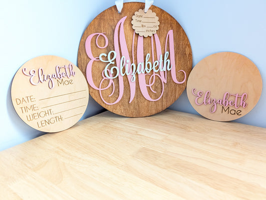 Custom Order - Set of Nursery Signs