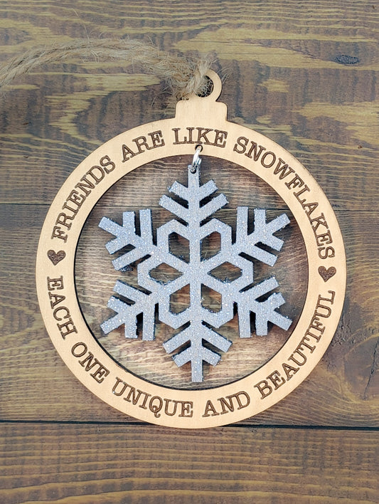 Ornaments - Friends are Like Snowflakes