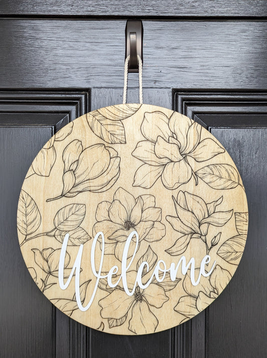 Magnolia Welcome Door Hanger