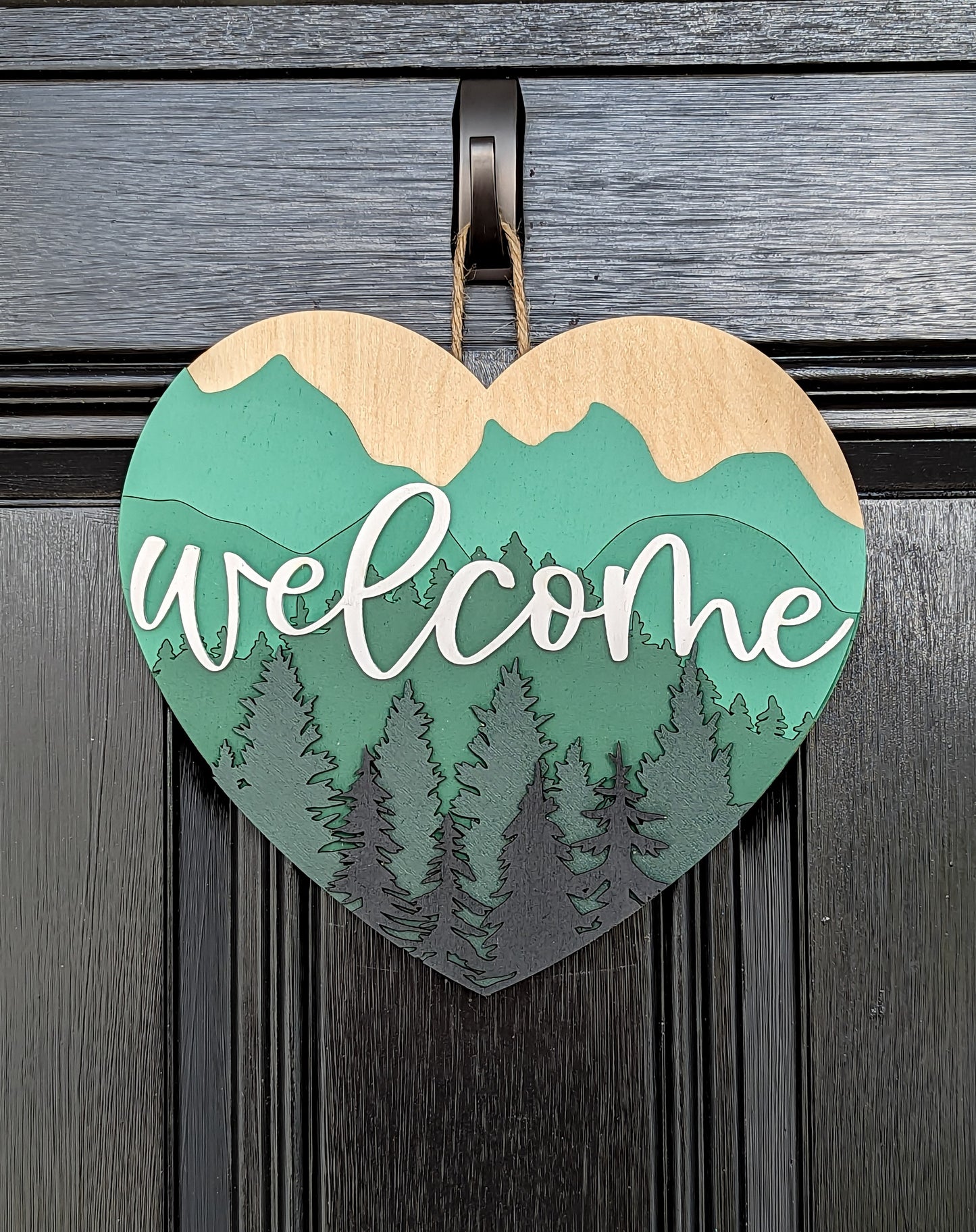 Mountain Welcome Door Hanger