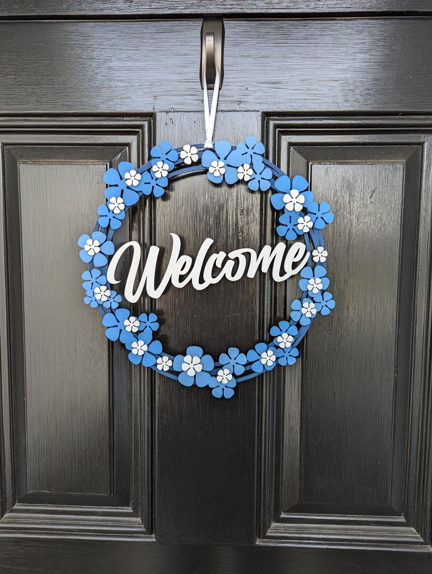 Open Floral Welcome Door Hanger