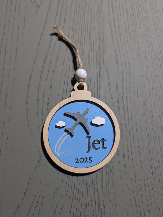 Custom Order - Baby's First Christmas Ornament "Jet"