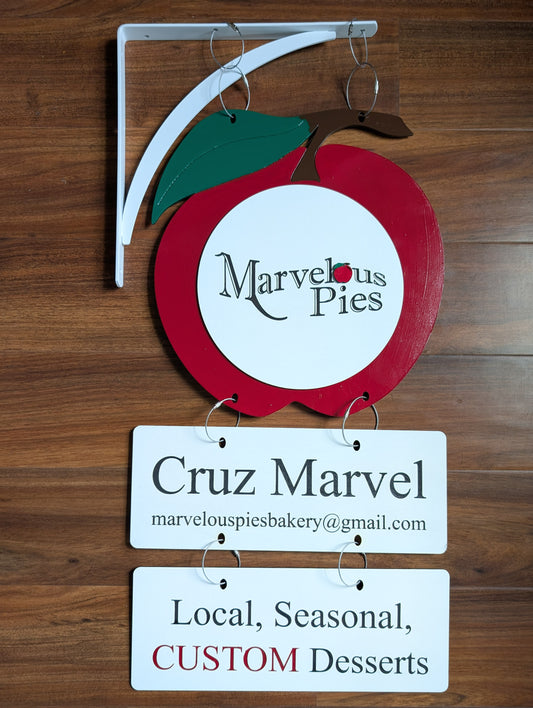 Custom Order - Marvelous Pies Market Sign